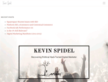 Tablet Screenshot of kevinspidel.com